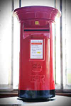 Post office red wedding post box hire