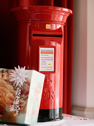 Red Wedding Post Box Hire