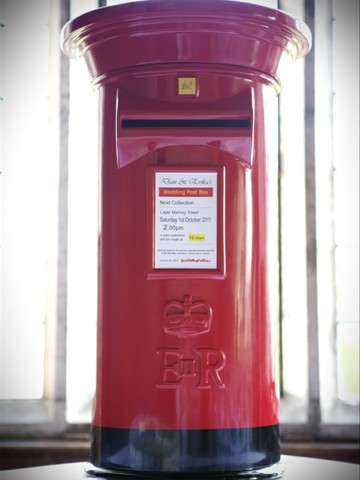 Red Wedding Post Box Hire